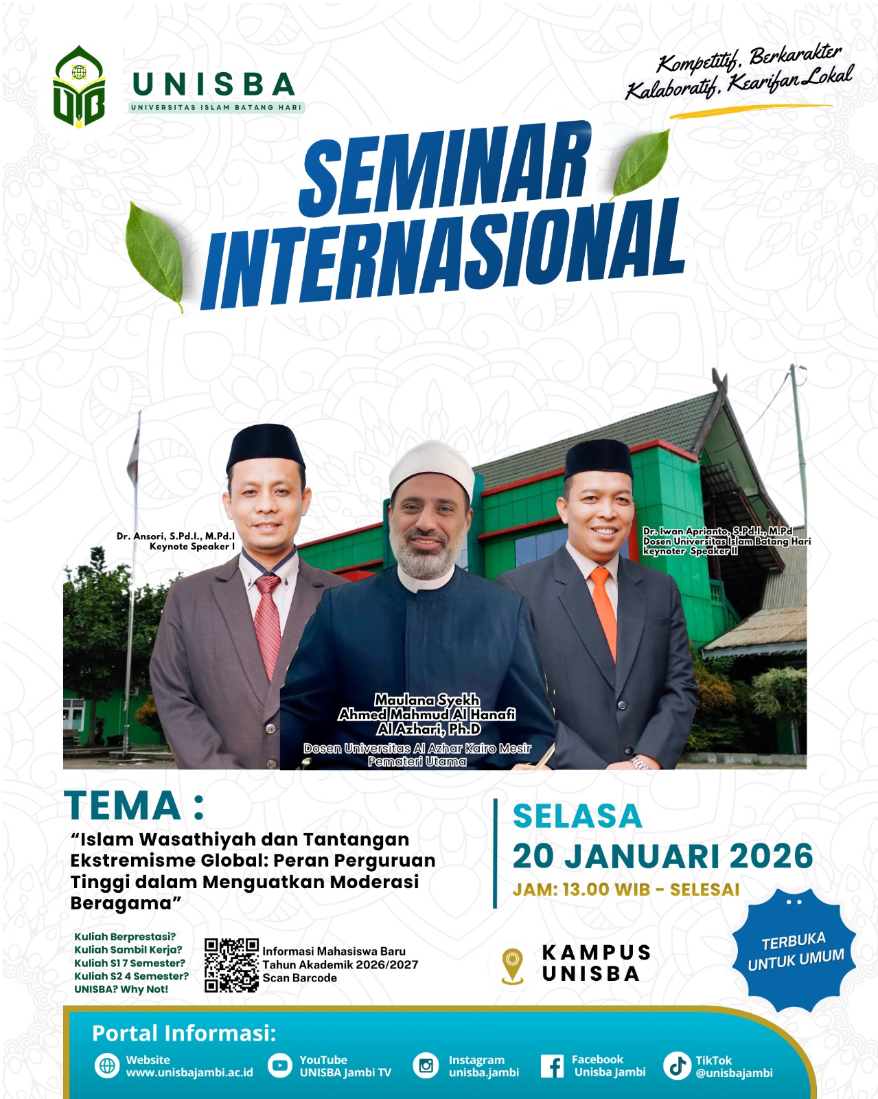 UNISBA Hadirkan Perspektif Al-Azhar Mesir dalam Seminar Internasional*